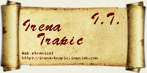 Irena Trapić vizit kartica